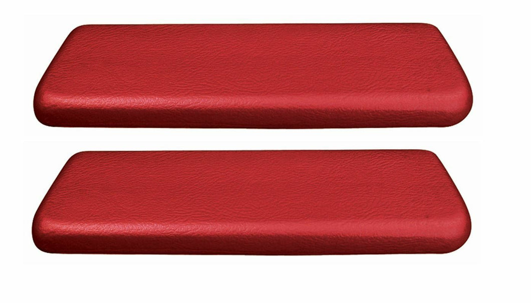 PUI Red Rear Armrest Pad Set 1965-1967 GTO Lemans Chevelle Nova Cutlass 442