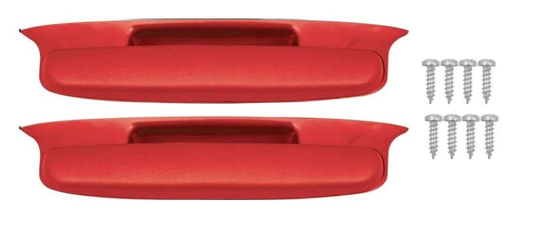 OER Red Armrest Assembly Set For 1957 Chevy Bel Air 2/4 Door Hardtop and Sedan