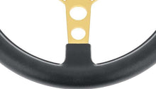 Load image into Gallery viewer, OER Black Steering Wheel With Gold Spokes For 1969-1976 Firebird GTO and LeMans
