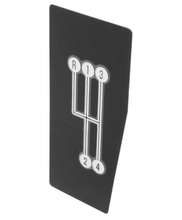 Load image into Gallery viewer, Trim Parts 4 Speed Console Shift Pattern Plate For 1968-1976 Chevy Corvette USA

