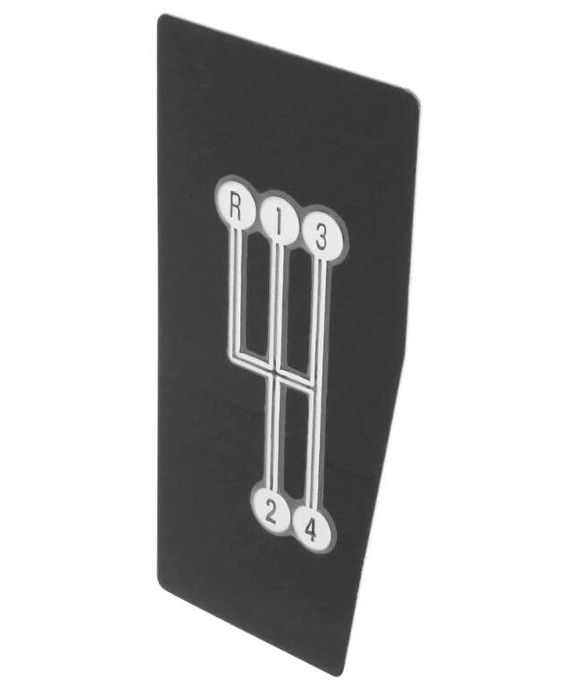 Trim Parts 4 Speed Console Shift Pattern Plate For 1968-1976 Chevy Corvette USA