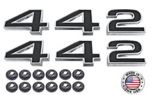 Load image into Gallery viewer, 442 Fender Emblem Set For 1968 Oldsmobile Cutlass 442 Models Made in the USA
