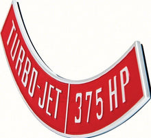 Load image into Gallery viewer, OER Die-Cast 396 With 375 HP Air Cleaner Emblem Set For 1955-1972 Chevy Models

