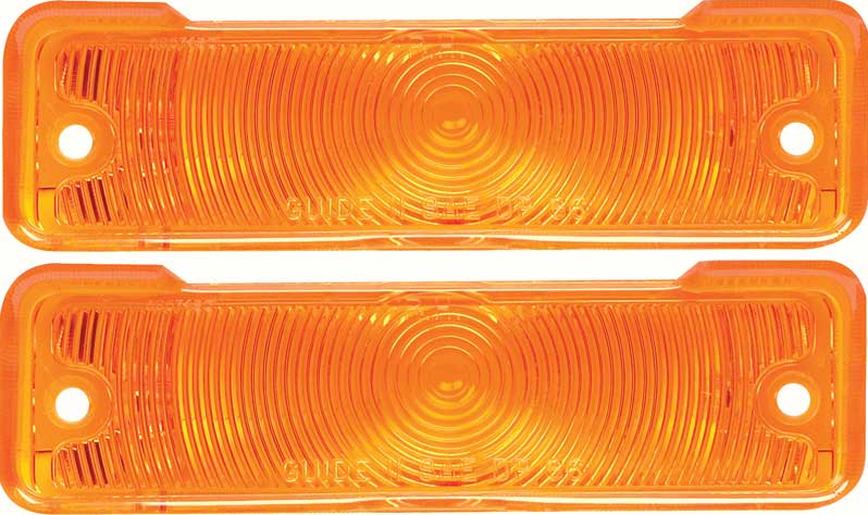 OER Amber Park Lamp Lens Set For 1966-1967 Chevy II Nova Models