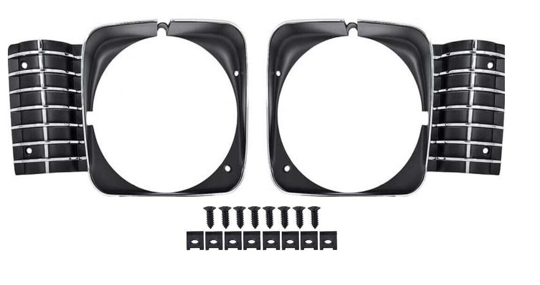 OER Standard Replacement Headlamp Bezel Set For 1969-1972 Chevy II Nova