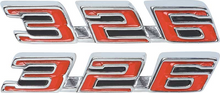 Load image into Gallery viewer, Zinc Die-Cast 326 Hood Emblem Set For 1967 Pontiac Firebird Made in the USA
