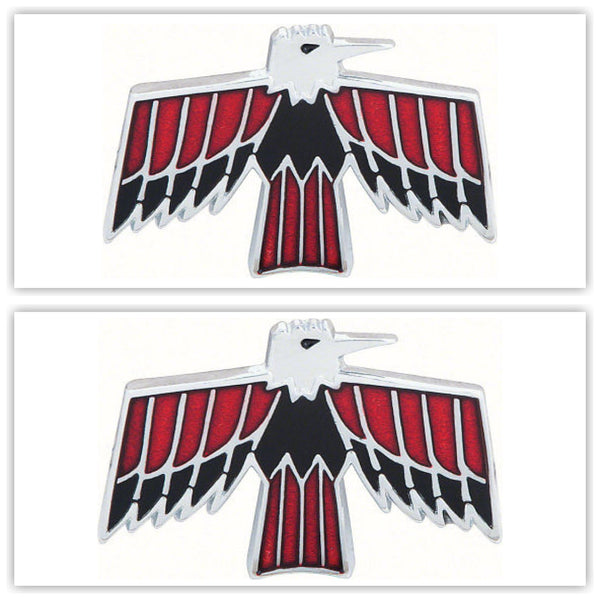 OER Front Fender Bird Logo Emblem Set For 1967-1968 Pontiac Firebird Models