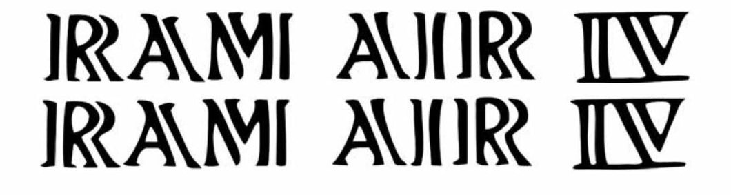 OER Black Split Ram Air IV Hood Scoop Decal Set 1969-1970 Firebird Trans Am GTO