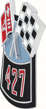 Load image into Gallery viewer, OER Diecast &quot;427&quot; Air Cleaner Emblem Set With 450 HP For 1955-1972 Chevy Models
