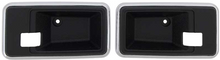 Load image into Gallery viewer, OER Black Inner Door Handle Escutcheon Set 1975-76 Firebird Camaro 1976-79 Nova
