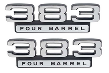 Load image into Gallery viewer, OER Front Fender 383 Emblem Set For Dodge Charger Coronet Dart and Barracuda
