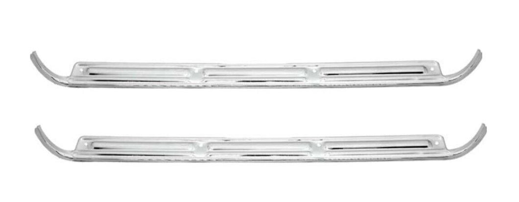 OER Stainless Door Sill Plate Set W/O Logo For 1967-1972 Chevy and GMC Trucks