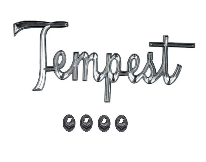 Tempest Quarter Panel Fender Script Emblem For 1966 Pontiac Tempest USA Made