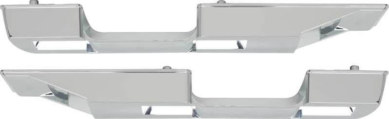 OER Chrome Front Arm Rest Base Set For 1968-1972 Dart Duster and Valiant