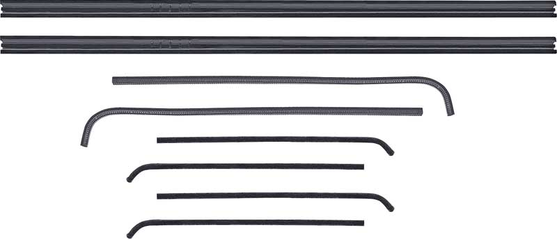 OER Door Glass & Windowfelt Weatherstrip Set 1964-1966 Chevy/GMC Pickup Trucks