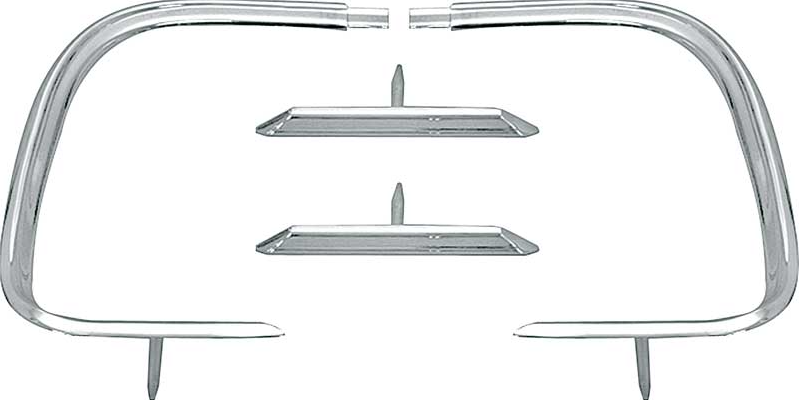 OER Aluminum Outer Tail Panel Molding Set For 1968 Dodge Charger Models