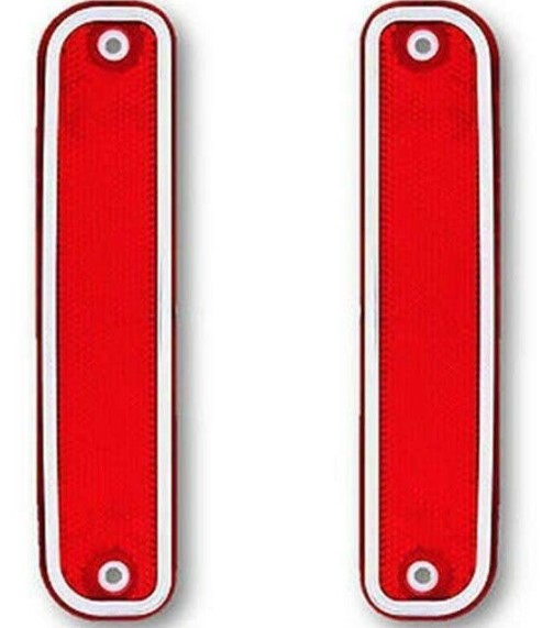 United Pacific 1973-1980 Chevy/GM Truck Rear Side Marker Lamp Lens Set Red