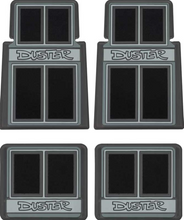 Load image into Gallery viewer, OER 4 Piece Black "Duster" Floor Mat Set 1970-1976 Plymouth Duster
