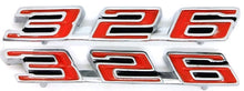 Load image into Gallery viewer, Chrome Plated Zinc Die-Cast 326 Hood Emblem Set For 1967 Pontiac Firebird Made in the USA
