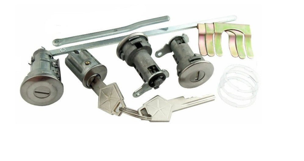 Ignition Door and Trunk Lock Set 1966-1968 Dart Charger Satellite Road Runner