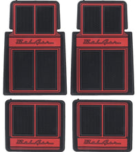 Load image into Gallery viewer, OER 4 Piece Red/Black/Beige Carpet Floor Mat Set 1955-1957 Chevy Bel Air
