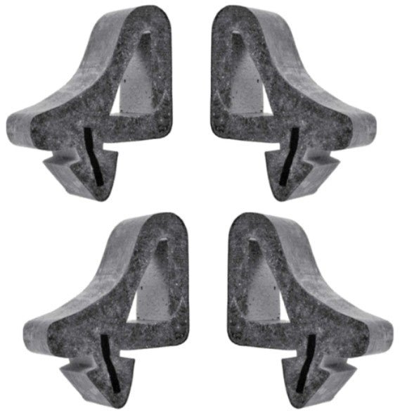 OER 3790654 1962-1965 Chevrolet Chevy II Nova Rubber Hood Side Stopper Set