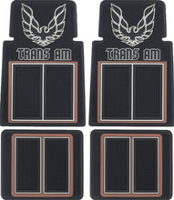 Load image into Gallery viewer, OER 4 PC Brown/Black Floor Mat Set For 1967-2002 Pontiac Firebird &amp; Trans AM
