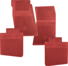 Load image into Gallery viewer, OER Red Bow-Tie Floor Mat Set 1967-1969 Camaro 1968-1974 Chevy II Nova
