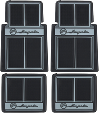 Load image into Gallery viewer, OER 4 Piece Black/Gray Floor Mat Set 1958-1992 Chevy Impala Models
