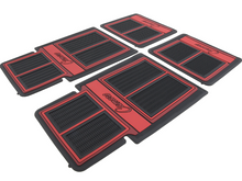 Load image into Gallery viewer, OER 4 Piece Red/Black Floor Mat Set 1967-2002 Chevy Camaro Models
