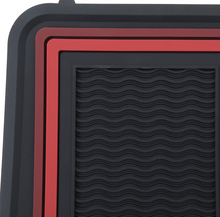 Load image into Gallery viewer, OER 4 Piece Red/Black Floor Mat Set 1967-2002 Chevy Camaro Models
