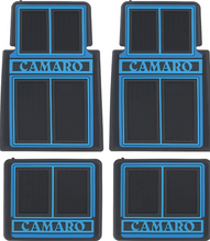 Load image into Gallery viewer, OER 4 Piece Blue Floor Mat Set 1967-2002 Chevy Camaro Models
