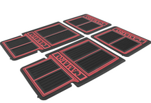 Load image into Gallery viewer, OER 4 Piece Red/Black Floor Mat Set 1967-2002 Chevy Camaro Models

