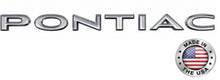 Load image into Gallery viewer, Trim Parts 8511 1967-1969 Pontiac Firebird Trunk Lid Letter Set Made in the USA
