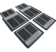 Load image into Gallery viewer, OER 4 Piece Black "Charger" Floor Mat Set 1966-1978 Dodge Charger

