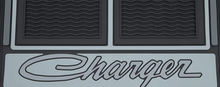 Load image into Gallery viewer, OER 4 Piece Black "Charger" Floor Mat Set 1966-1978 Dodge Charger
