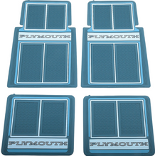 Load image into Gallery viewer, OER 4 Piece Blue/Black Floor Mat Set 1960-1976 Plymouth Models
