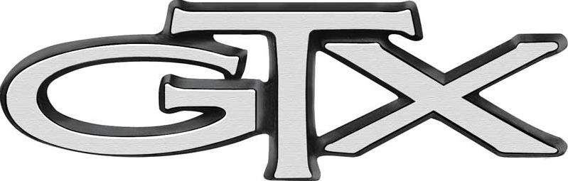 OER Front Fender Emblem With Mounting Hardware For 1967 Plymouth GTX