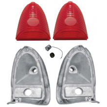 Load image into Gallery viewer, United Pacific LED Tail Light Set with Housings 1955 Chevy 150 210 Bel Air
