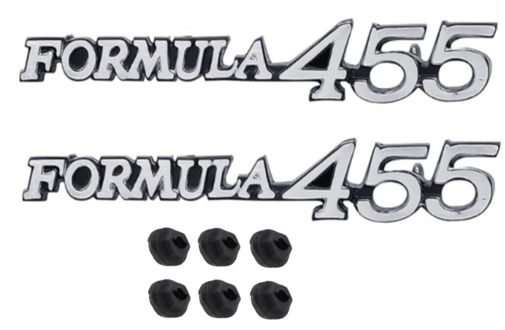 OER Formula 455 Front Fender Emblem Set For 1970-1971 Pontiac Firebird Models