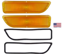 Load image into Gallery viewer, Trim Parts Amber Parking Light Lens Set For 1962-1966 GMC Pickup Trucks USA Made
