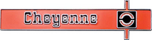 Load image into Gallery viewer, Trim Parts &quot;Cheyenne&quot; Dash Panel Emblem 1975-1980 Chevy Pickup Trucks
