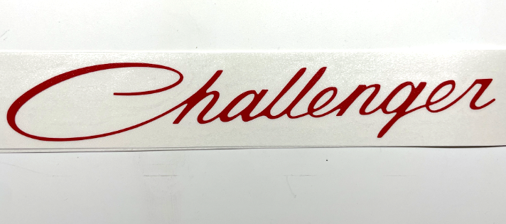 Red Front Challenger Script Grille Emblem For 2008-2023 Dodge Challenger