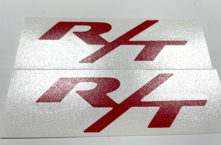 Red Rear R/T Trunk Emblem Overlay Decal For 2006-2023 Dodge Charger R/T