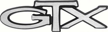 Load image into Gallery viewer, OER Diecast Adhesive Backed Trunk Lid Emblem For 1972 Plymouth Road Runner GTX
