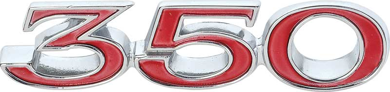 Diecast Front Fender 350 Emblem For 1970 Pontiac Firebird Made in the USA