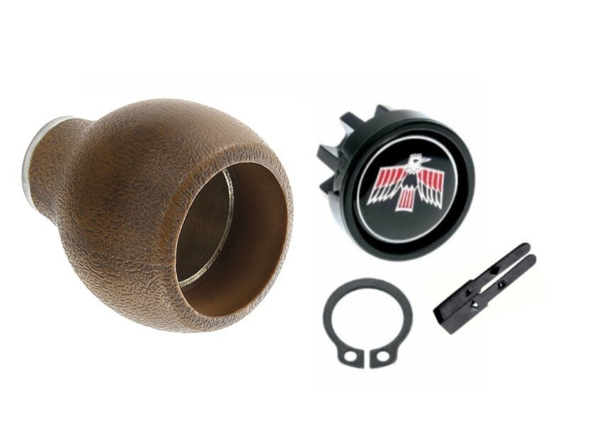 OER Auto Shift Knob Kit With For 1969 Style Bird Emblem Button Firebird Trans AM