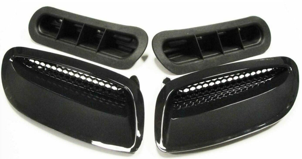 Reproduction Gloss Black ABS Hood Scoop & Rubber Duct Set 2004-2006 Pontiac GTO
