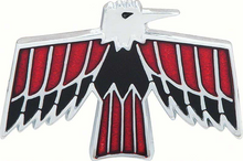 Load image into Gallery viewer, Front Fender Bird Logo Emblem Set For 1967-1968 Pontiac Firebird Made in the USA
