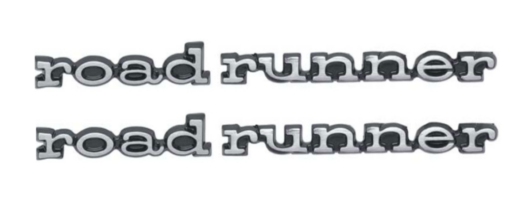 OER Diecast Rear Quarter Panel Emblem Set For 1970-1974 Plymouth Road Runner